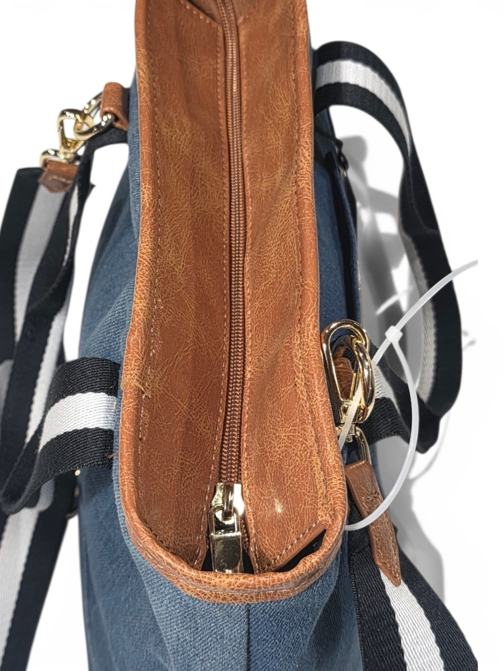 Luv Betsey by Betsey Johnson Denim Teddy Bear Tote Bag, NEW WITH TAGS - Picture 5 of 9